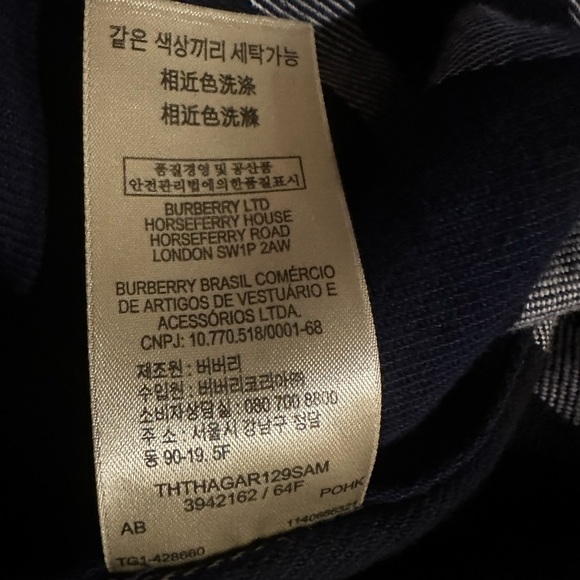 Burberry Men's Navy Plaid Jacket XXL/XL - Picture 7 of 8